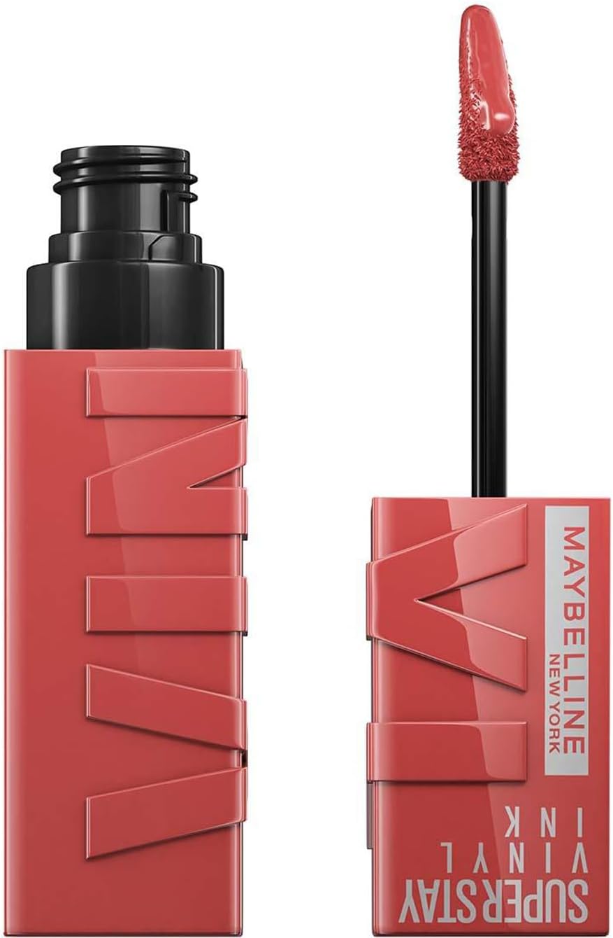 Maybelline New York Super Stay Vinyl Ink Longwear Transfer Proof Gloss Lipstick, 40 WITTY