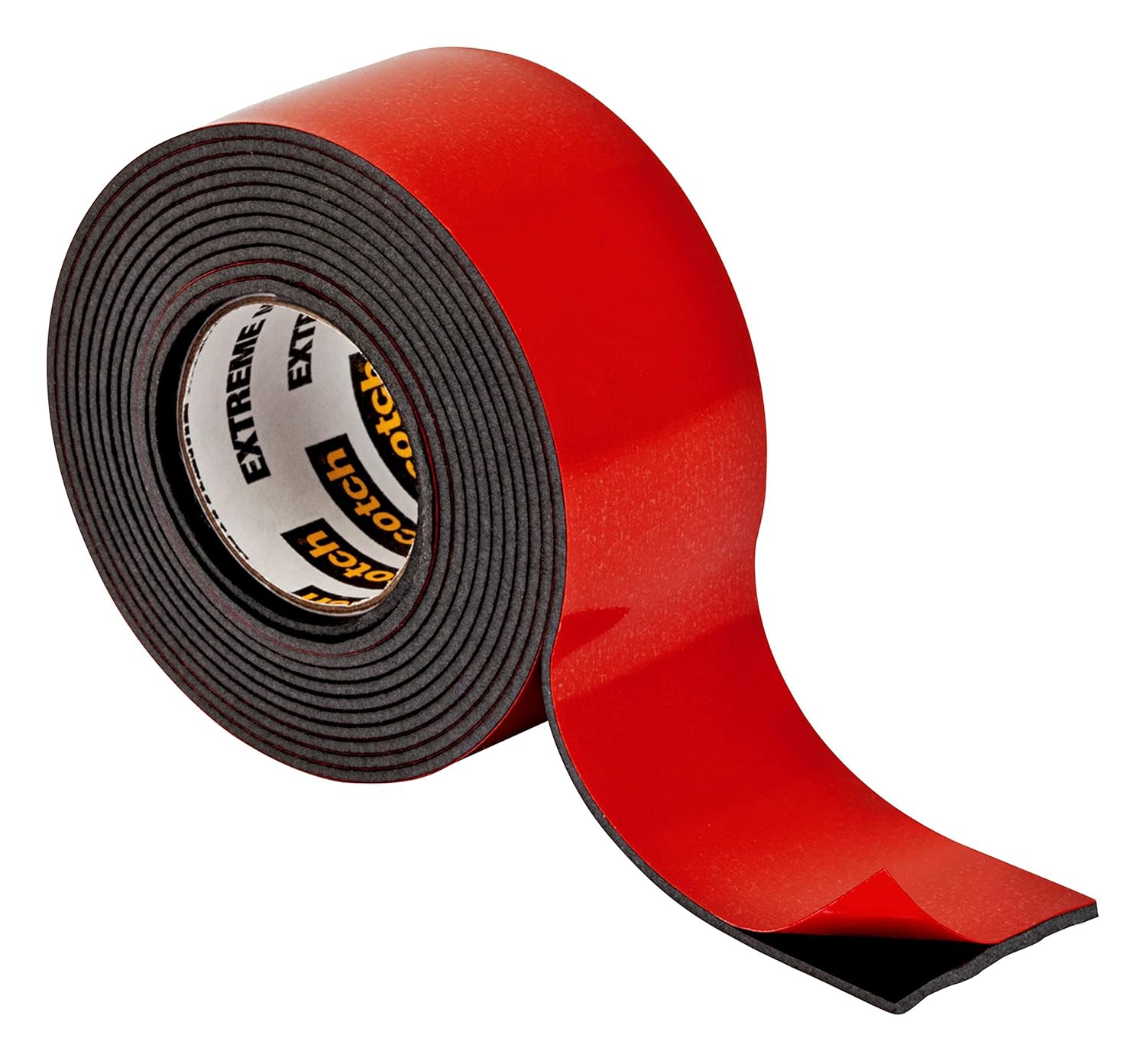 Scotch Mount Extreme Strong Tape 1 in x 60 in roll (25.4mm x 1.52m), 1 roll/pack | Holds 13.6kg whole role | Black color | Maximum strength| indoor and Outdoor | No Tools | Double Sided Adhesive Tape