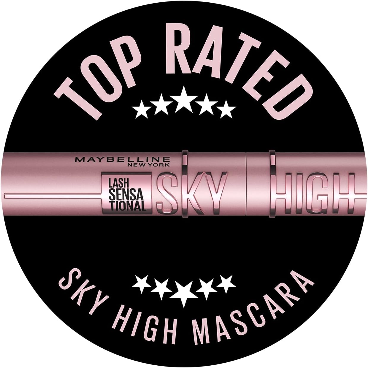 Maybelline New York Mascara, Volumizing & Lengthening Mascara, Washable Flake-Free Formula With Bamboo Extract & Fibres, Lash Sensational Sky High, Black