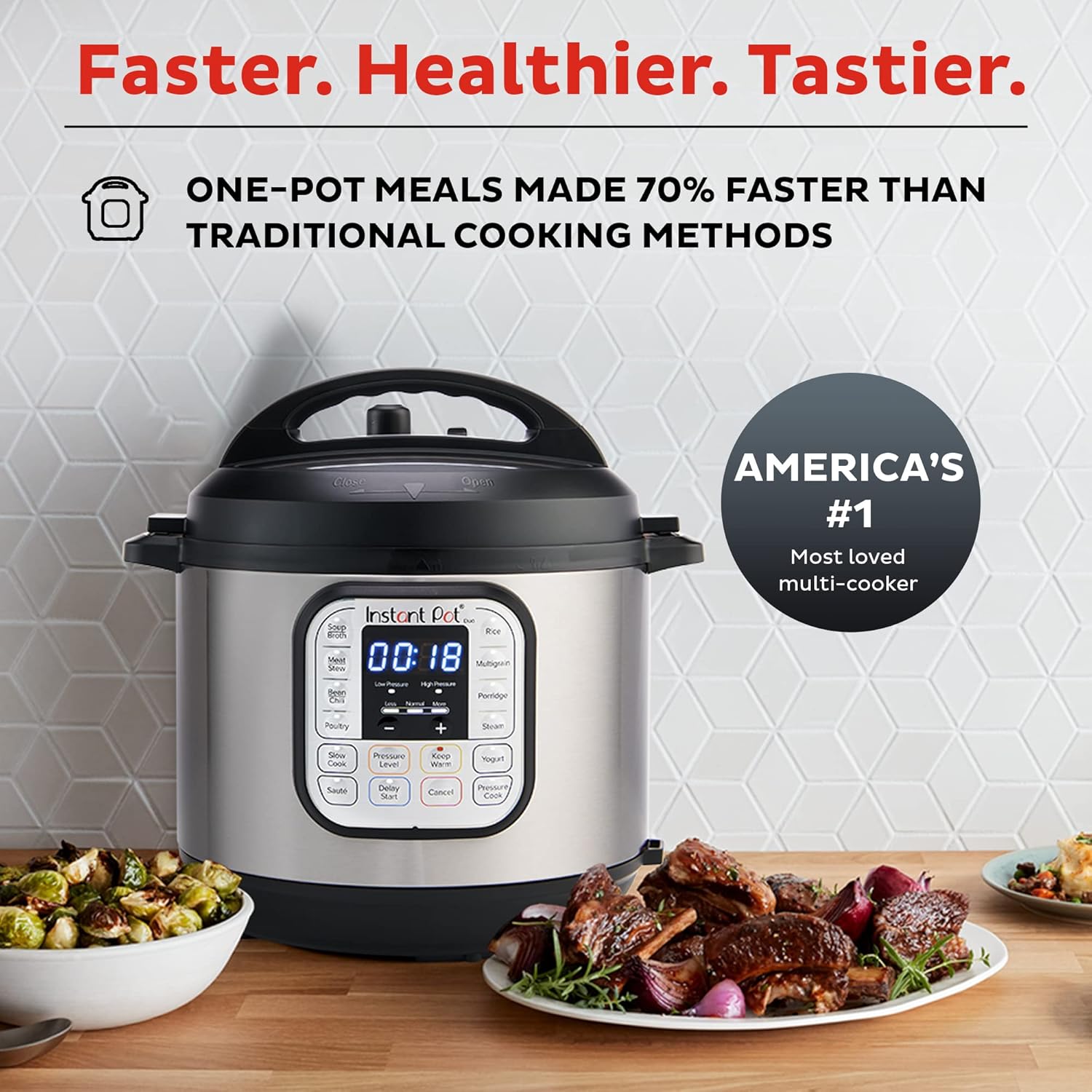 Instant Pot Duo Mini Multi-Use Programmable Pressure Cooker, Slow Cooker, Rice Cooker, Steamer, Sauté Pan, Yogurt Maker, and Warmer