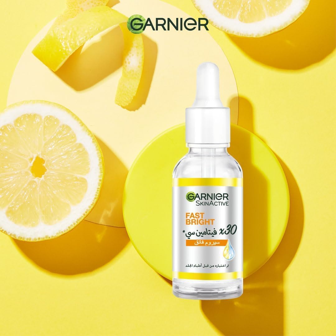 Garnier Fast Bright SkinActive Vitamin C + Niacinamide Anti-Dark Spot 30x Booster Serum 30ML