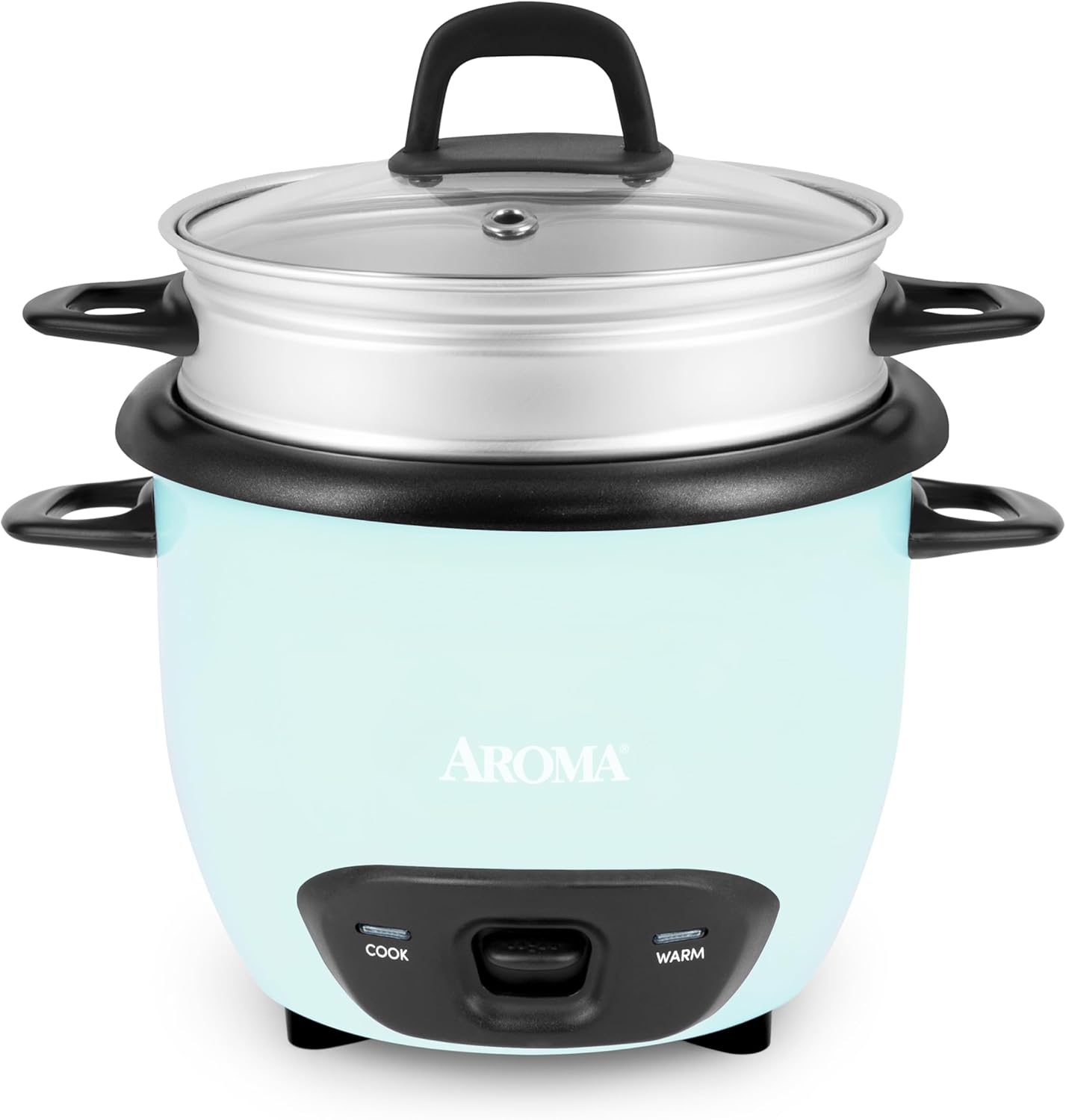 Aroma Housewares Aroma 6-Cup (Cooked) 1.5-Quart One-Touch Rice Cooker, White (ARC-363NG), 6 Cups Cooked / 3 Cups Uncooked / 1.5 Quarts