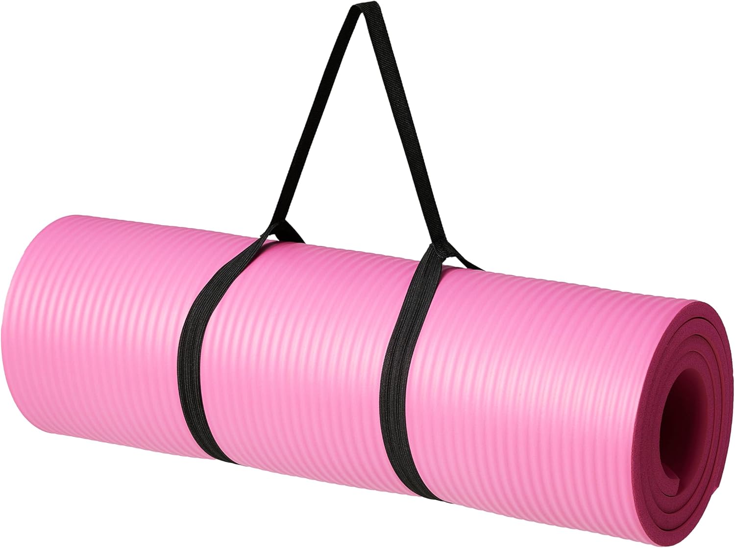 Amazon Basics Extra Thick Exercise Yoga Gym Floor Mat with Carrying Strap