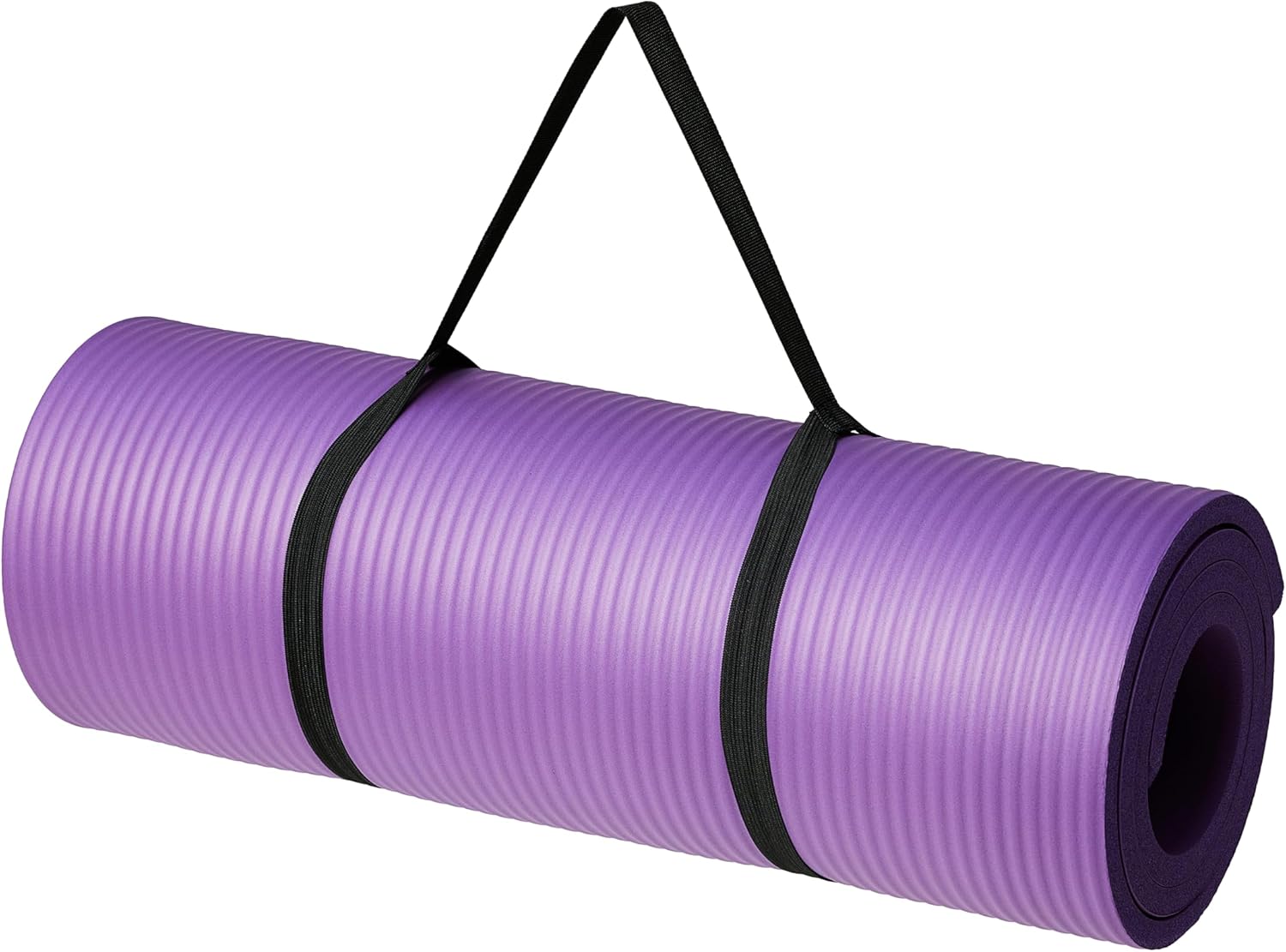 Amazon Basics Extra Thick Exercise Yoga Gym Floor Mat with Carrying Strap