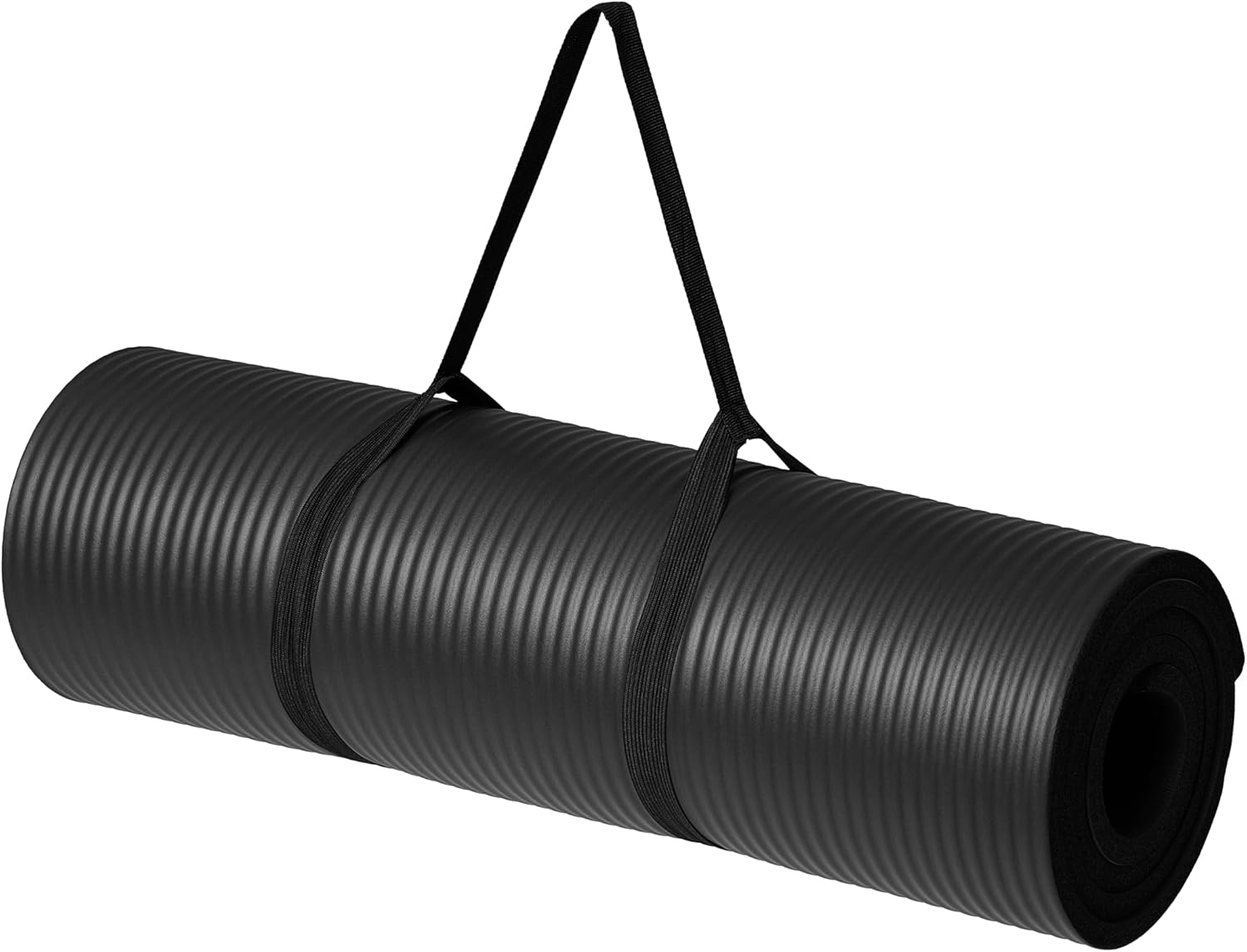 Amazon Basics Extra Thick Exercise Yoga Gym Floor Mat with Carrying Strap