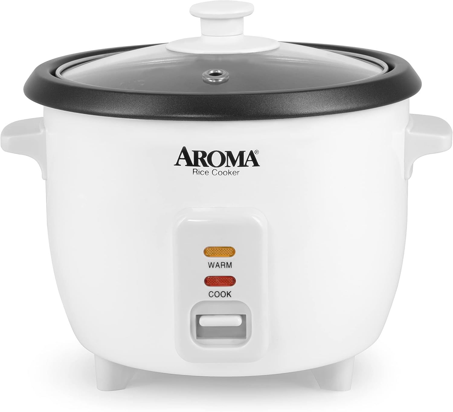 Aroma Housewares Aroma 6-Cup (Cooked) 1.5-Quart One-Touch Rice Cooker, White (ARC-363NG), 6 Cups Cooked / 3 Cups Uncooked / 1.5 Quarts