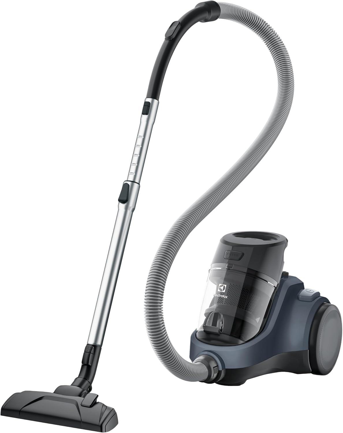 Electrolux 2000W Canister Bagless Vacuum Cleaner with 4 Steps Filtration & Washable Filter for Pet Hair, Carpet, Tile, Hard Floor, 1.8L Dust Capacity, Easy Emptying with Single Button Release, EC412DB